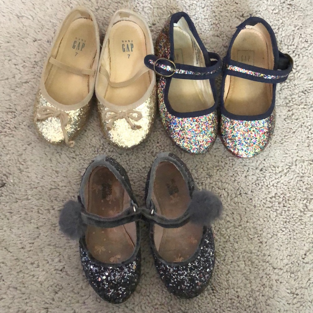 Sparkly Toddler Girl Shoes Size 6/7